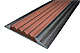 Алюминиевая  полоса с коричневой резиновой вставкой (46мм*5мм).