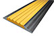 Алюминиевая  полоса с желтой резиновой вставкой (46мм*5мм).