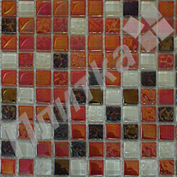 Мозаика на сетке стеклянная DGS016.