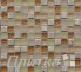 Мозаика на сетке стеклянная GS011