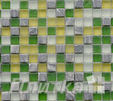 Мозаика на сетке стеклянная GS084