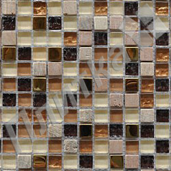 Мозаика на сетке стеклянная BXGS091.