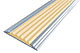 Алюминиевый профиль для ступеней с бежевой резиновой вставкой NEXT АП40(40мм*5.6мм).