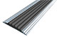 Алюминиевый профиль для ступеней с черной резиновой вставкой NEXT АП40(40мм*5.6мм).