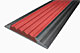 Алюминиевая  полоса с красной резиновой вставкой (46мм*5мм).