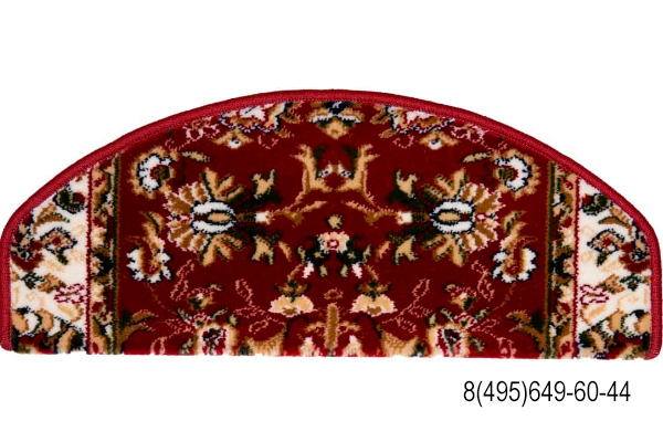 Накладка из ковролина Лавана бордовый с красным оверлоком. 